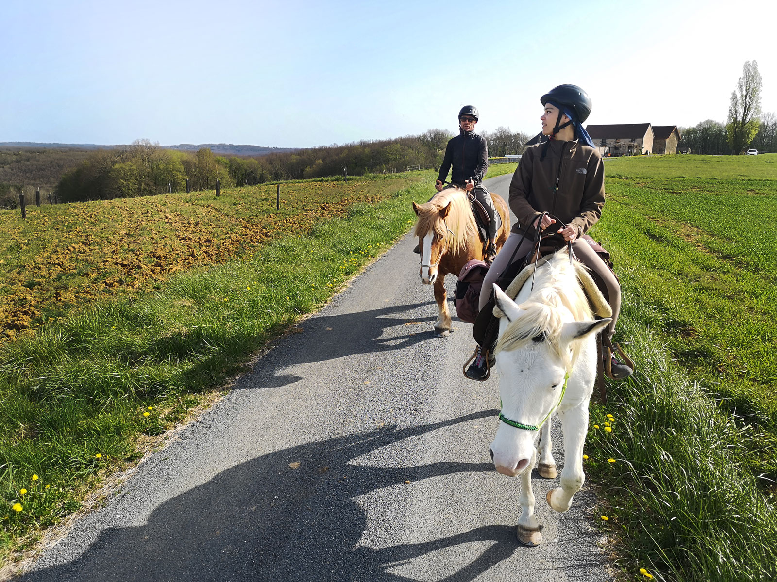 Horse riding in Saint-Amand-de-Coly in Périgor ...