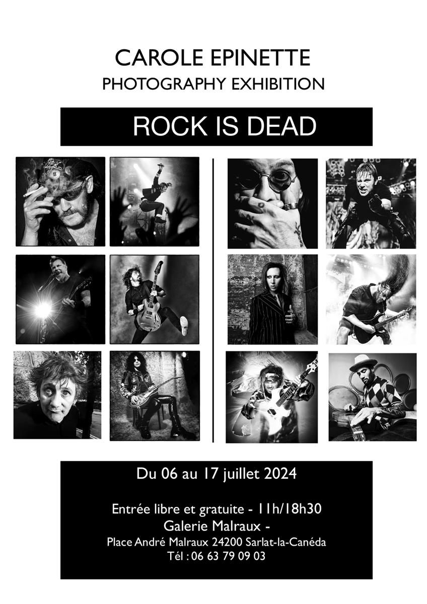 Exposition photo "Rock is dead" par Carole Epi ...