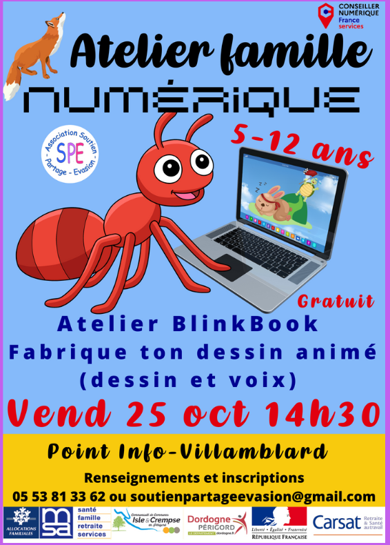 Atelier numérique « Blinkbook »