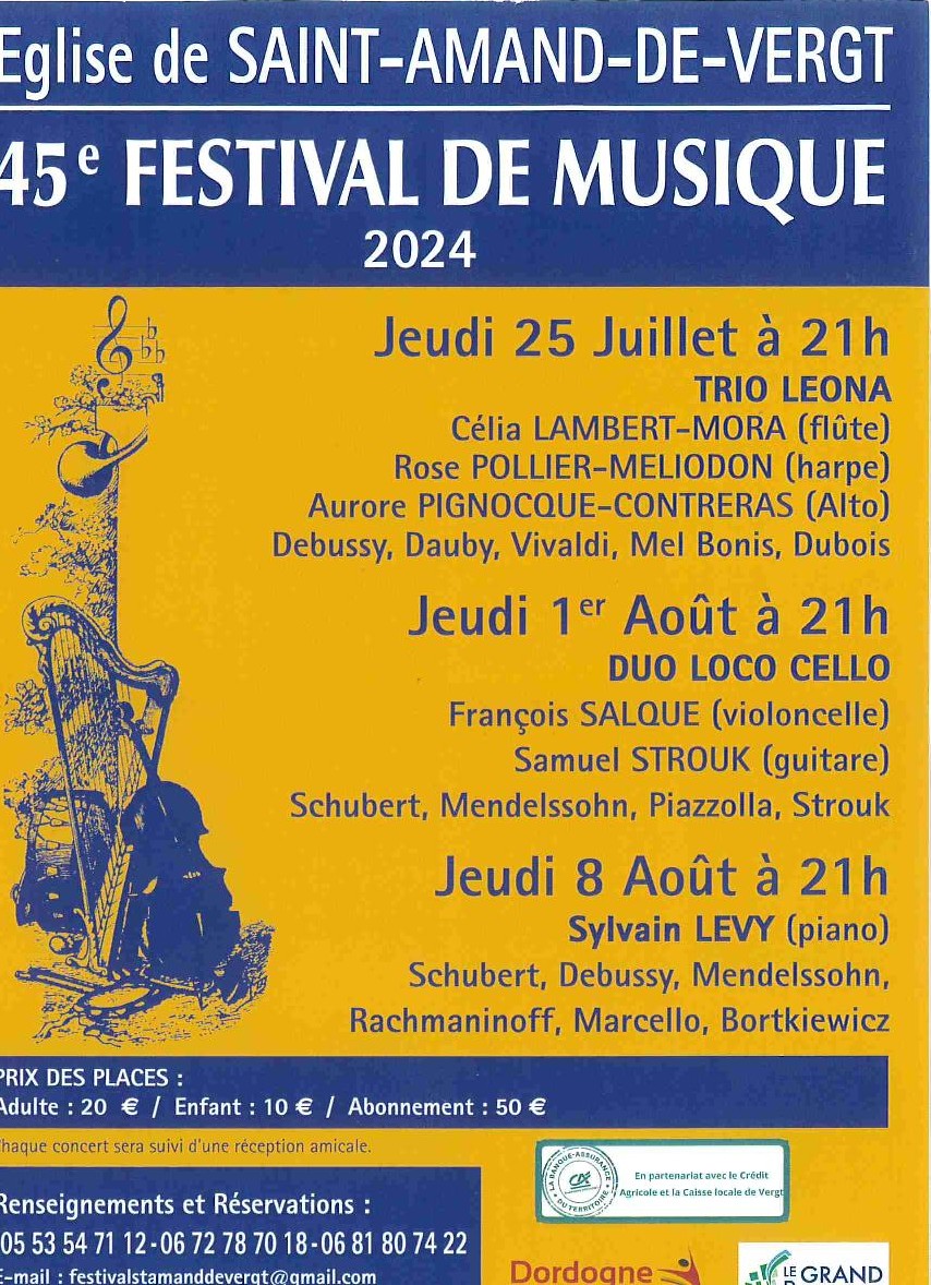 Festival de musique de Saint Amand de Vergt -  ...