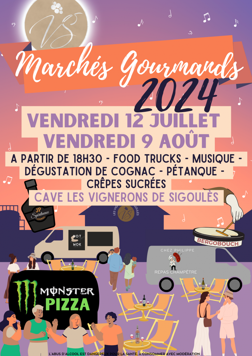 Les marchés gourmands des Vignerons