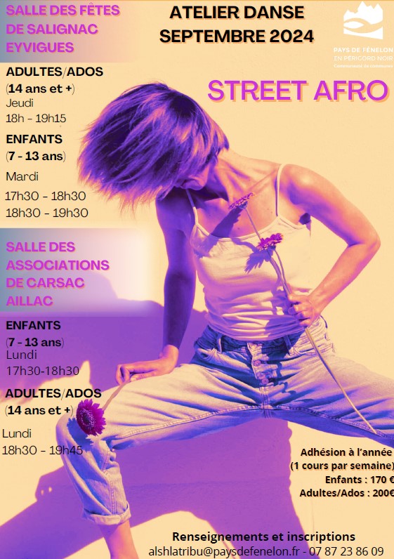 Atelier de Danse Street Afro à Carsac-Aillac