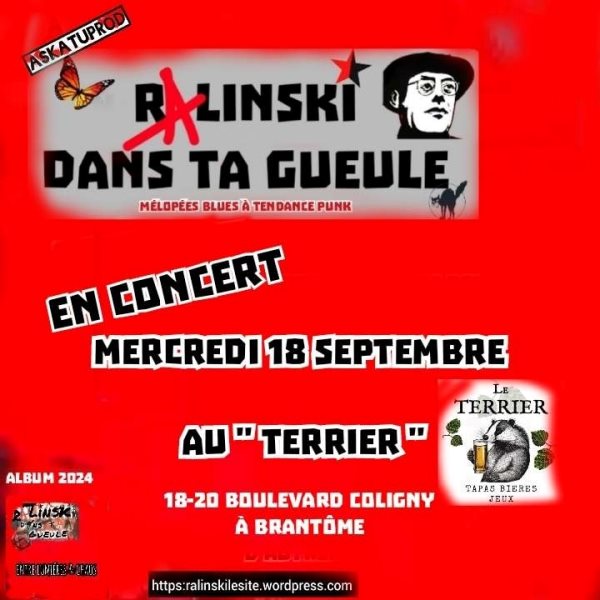 Concert de blues et punk: Ralinski dans ta gueule