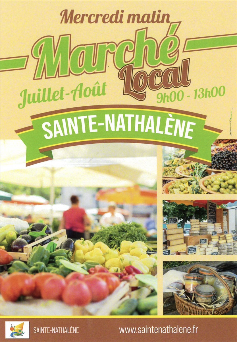 Marché local de Sainte-Nathalène