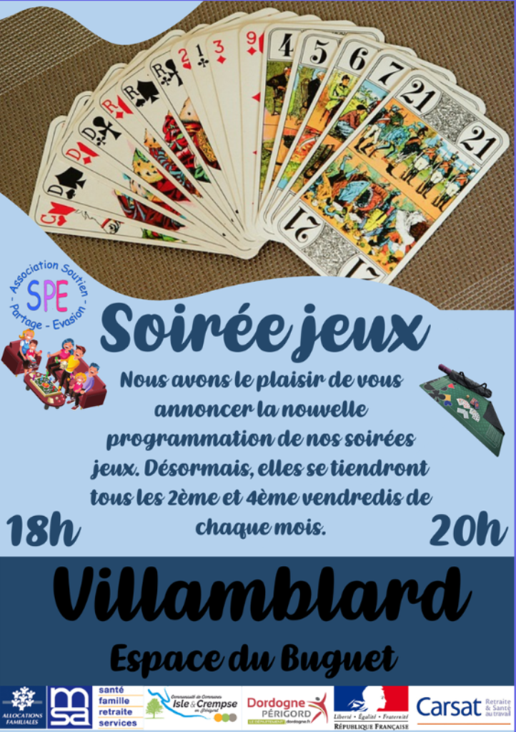 Soirée Jeux de société