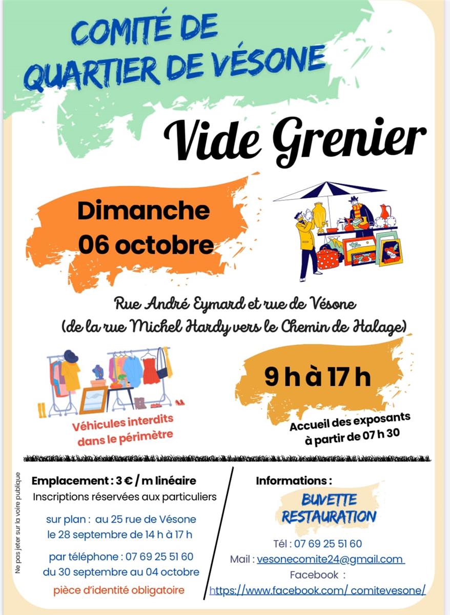 Vide Grenier - Quartier de Vésone