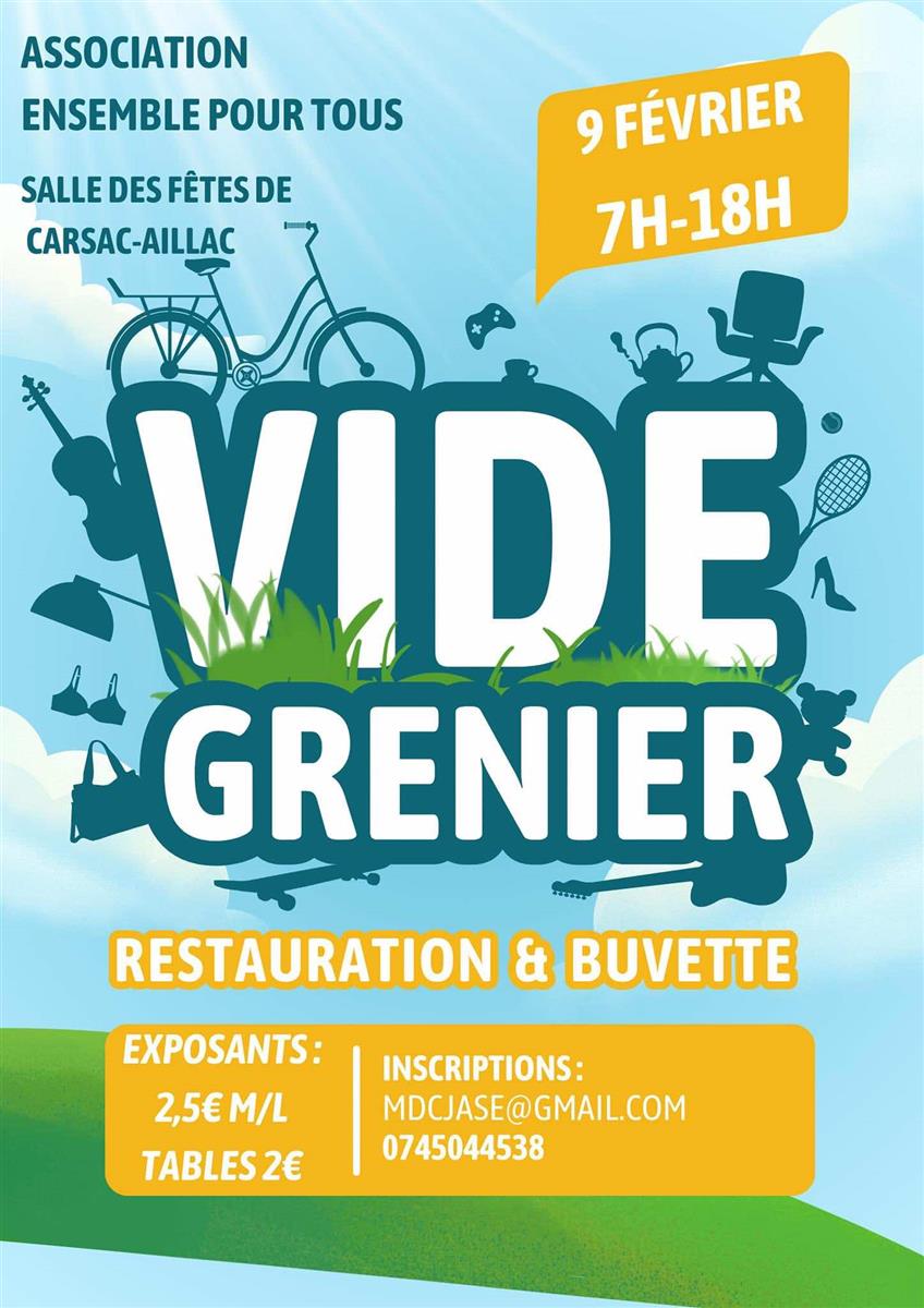 Vide-greniers à Carsac-Aillac