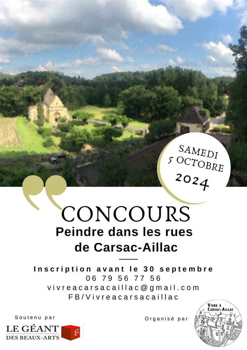 Concours de peinture dans les rues de Carsac-A ...