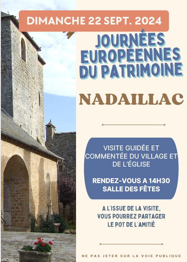 Journées Européennes du Patrimoine 2024 : Nada ...