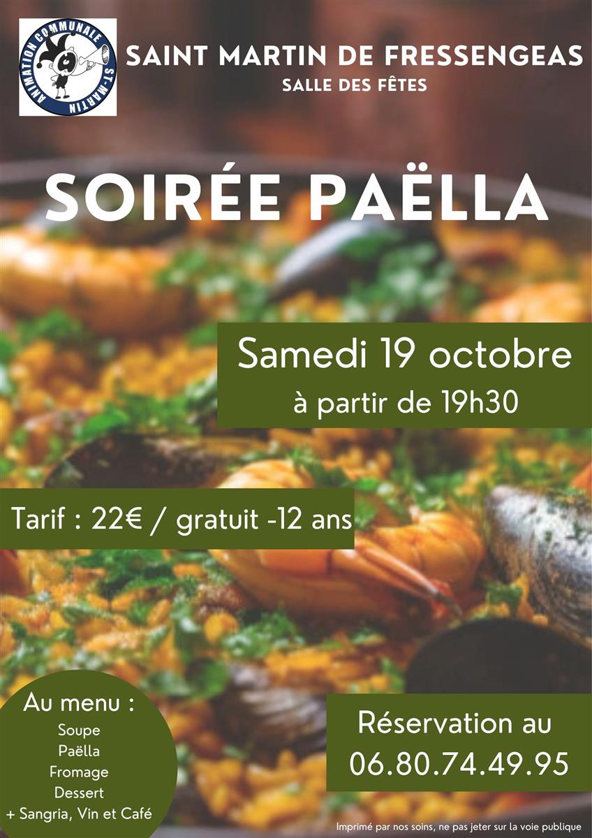 Soirée Paëlla