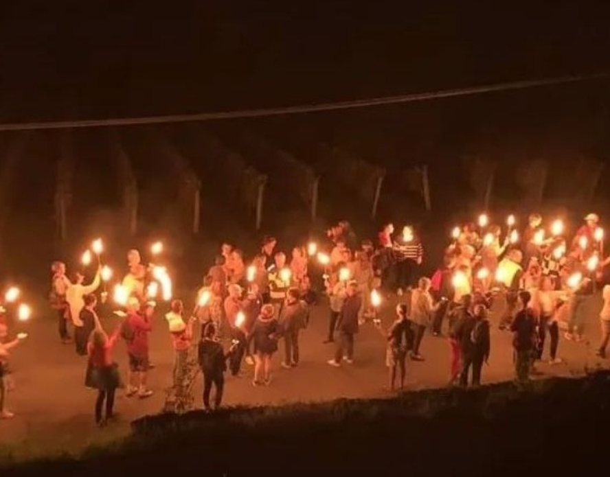 Vendanges nocturnes au Cluzeau