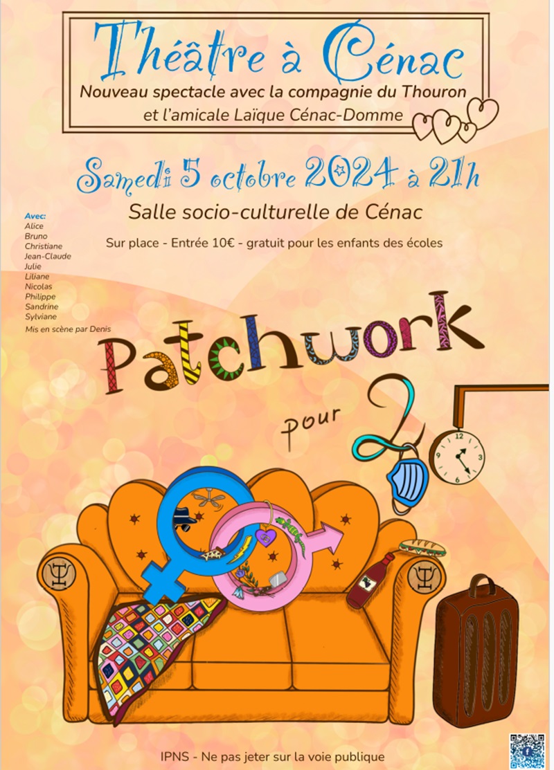 Théâtre à Cénac "Patcwork pour 2"