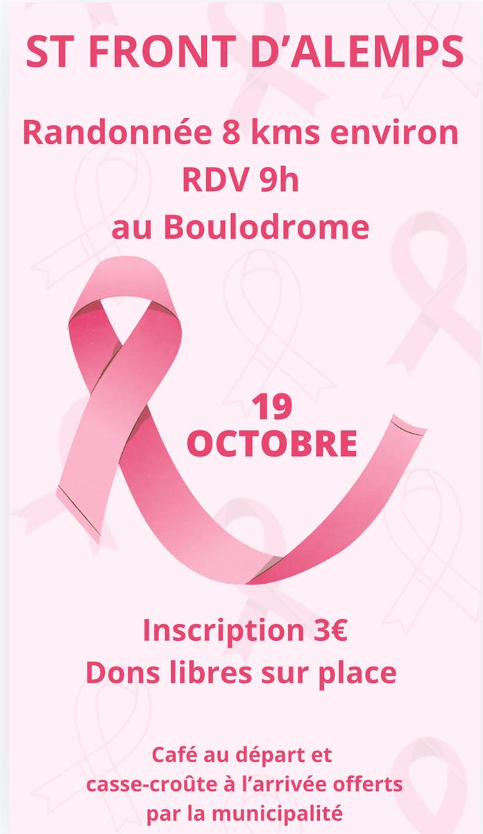 Octobre Rose Saint Front d'Alemps