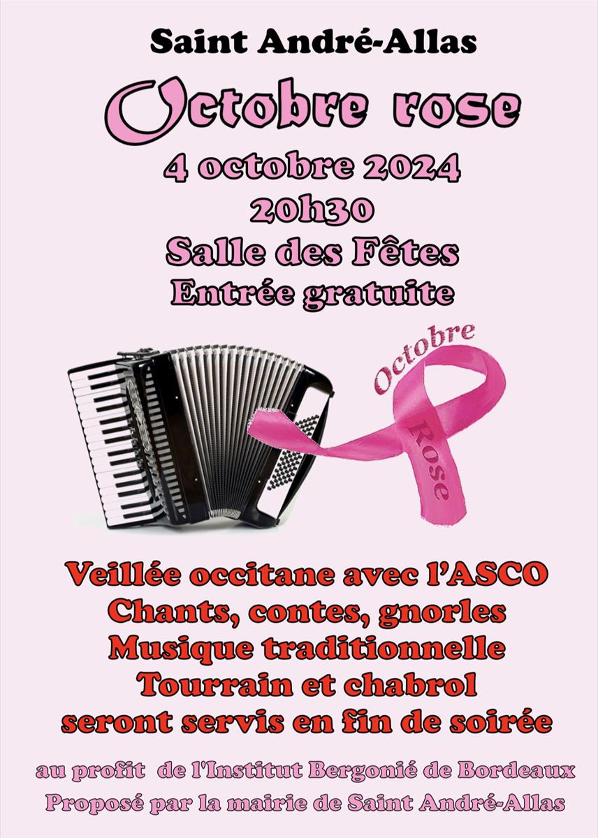 Veillée occitane dans le cadre d'Octobre Rose