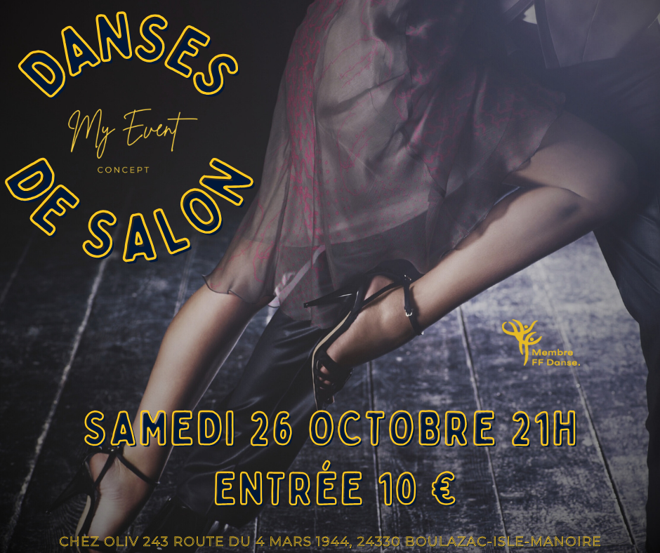 26/10 Soirée Danses de salon by My Event Concept