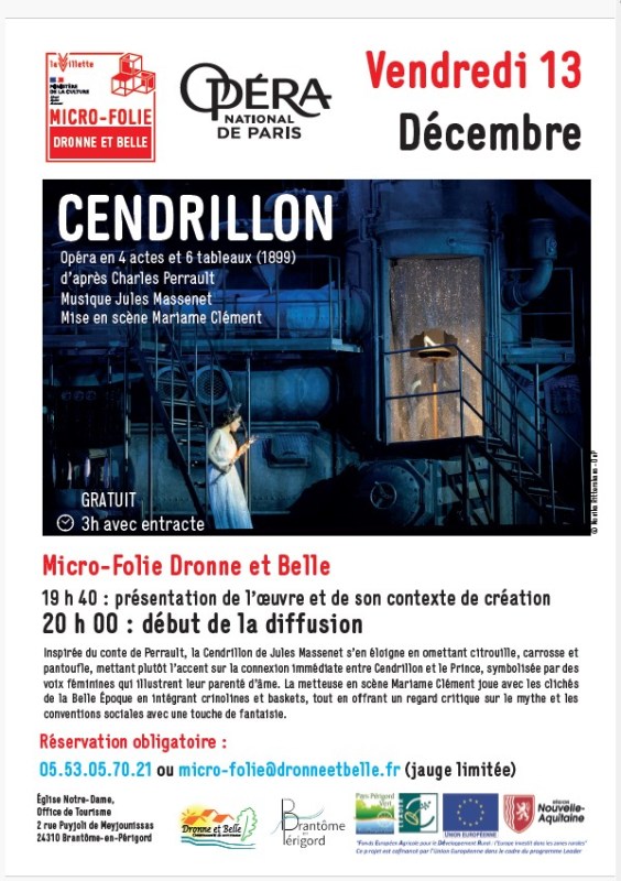 Diffusion de l'Opéra Cendrillon