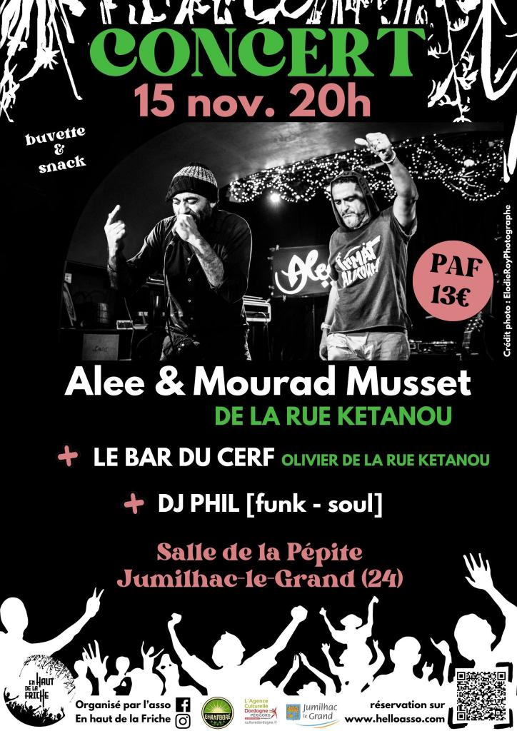 Concert de Alee & Mourad Musset (de la Rue Ket ...