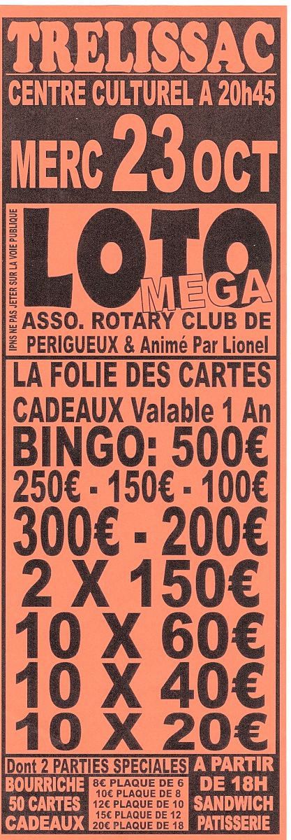 LOTO DU ROTARY