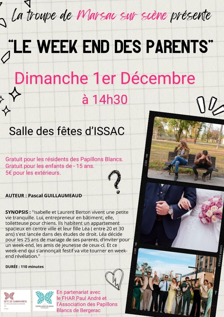 Théâtre « Le week-end des parents »