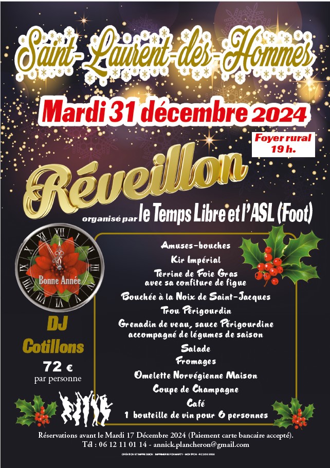 Réveillon St Sylvestre