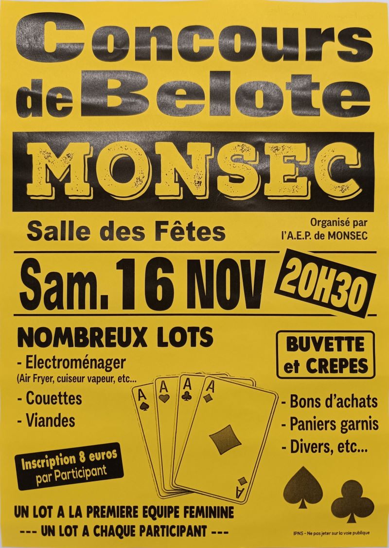 Concours de belote