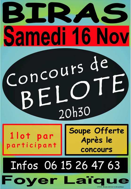 Concours de belote