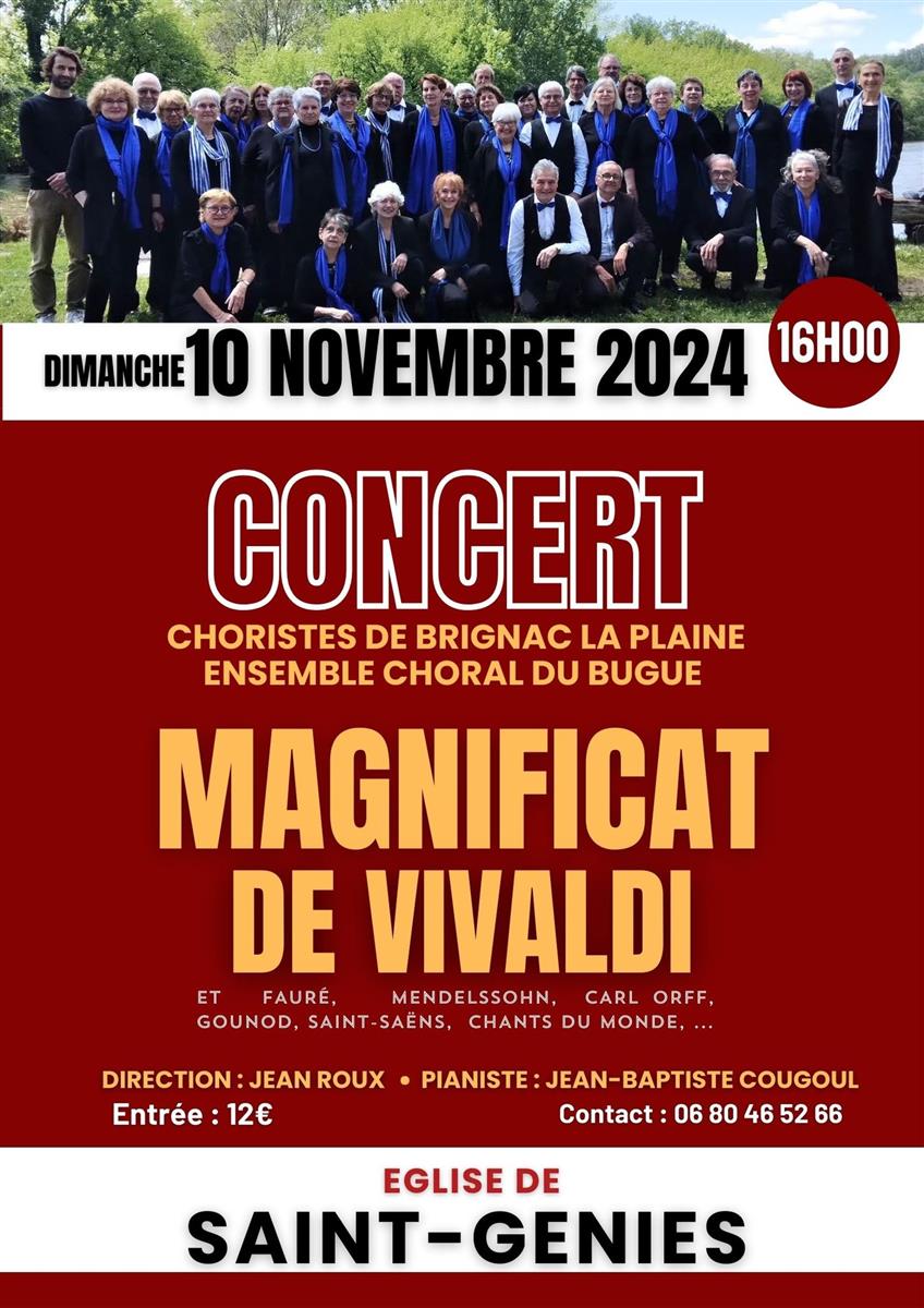 Concert Magnificat de Vivaldi à l'église de Sa ...