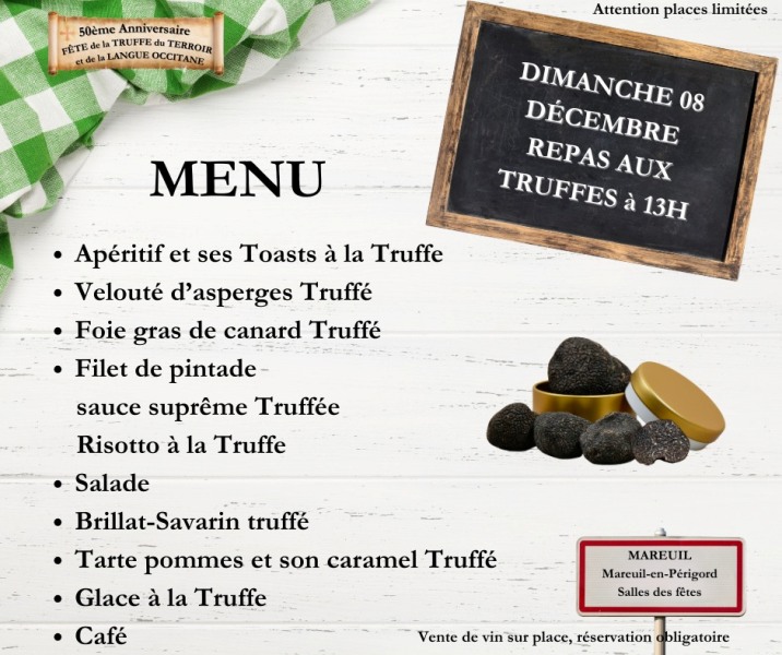 Repas aux truffes