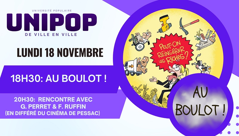 Soirée Unipop : projection du film Au Boulot !