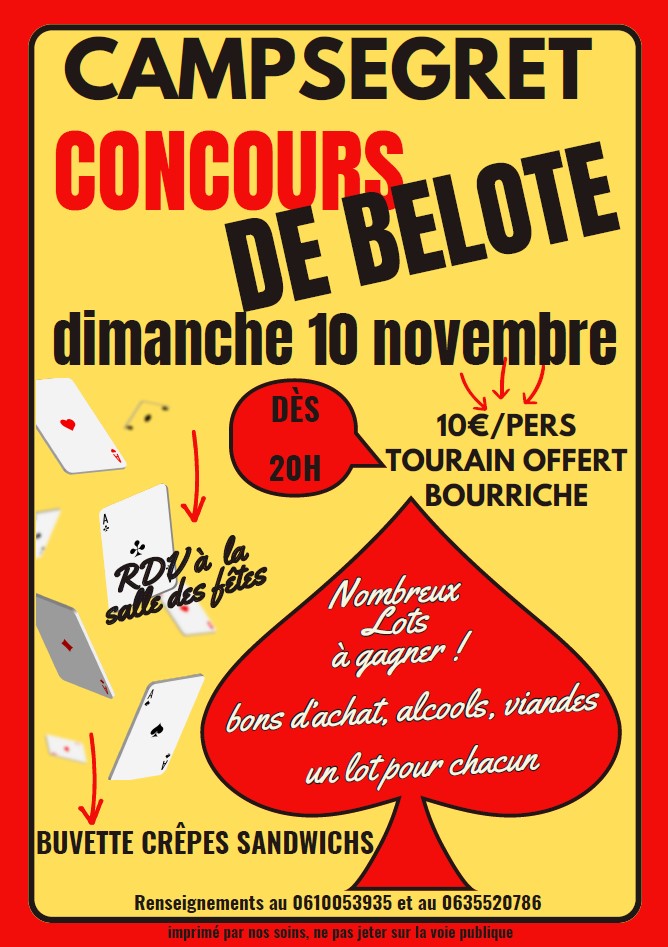 Concours de belote