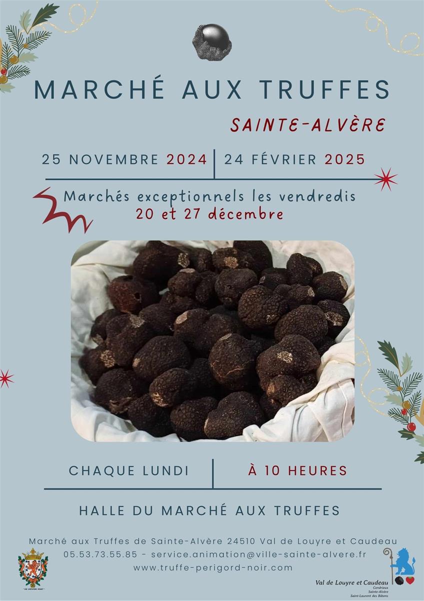 Marché aux truffes de Sainte Alvère