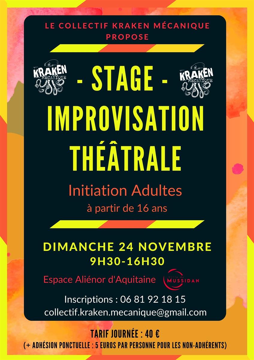 Stage d’improvisation théâtrale