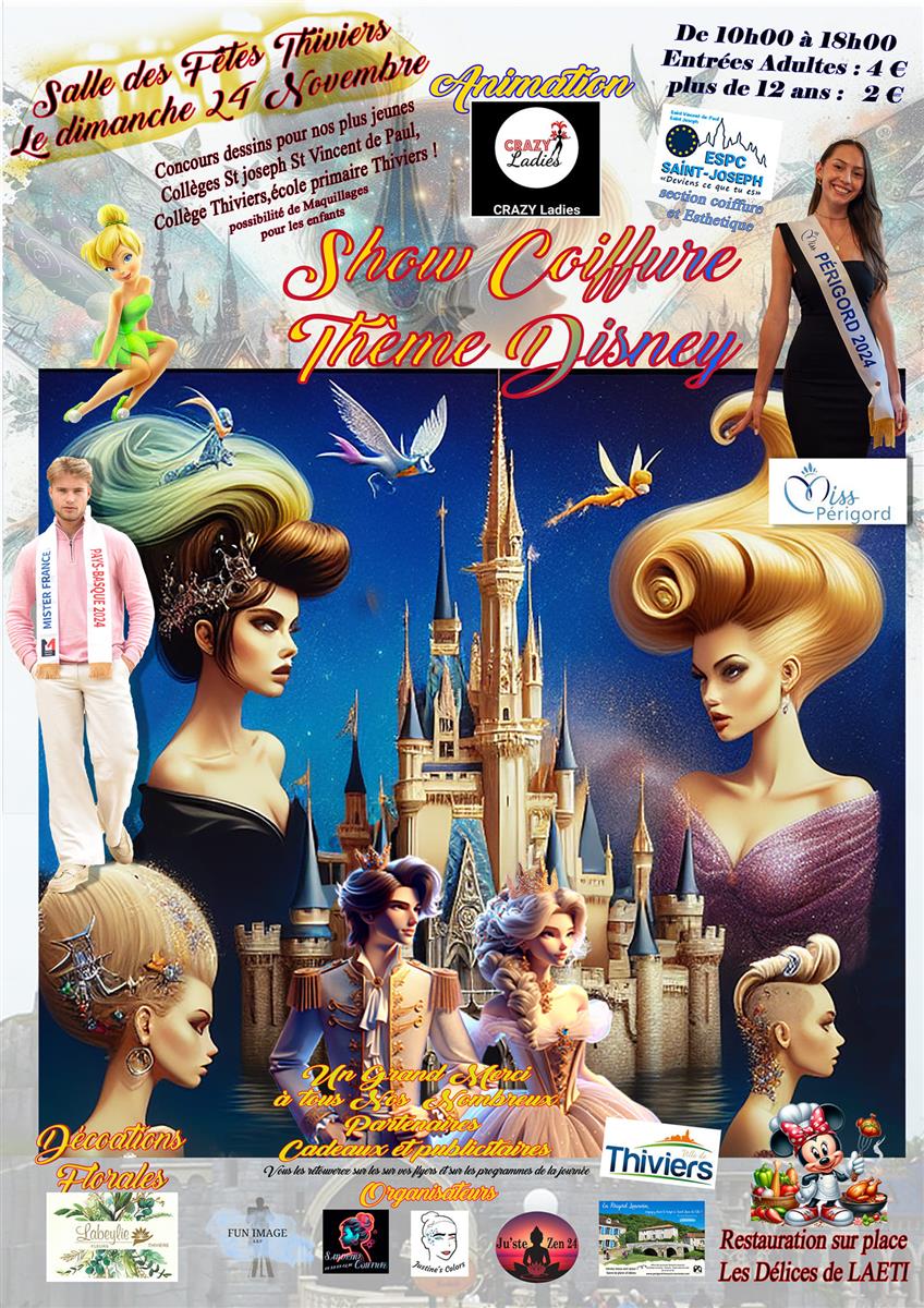 Show coiffure thème disney