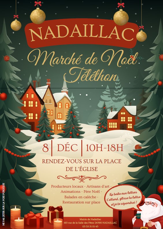 Marché de Noël et Téléthon de Nadaillac