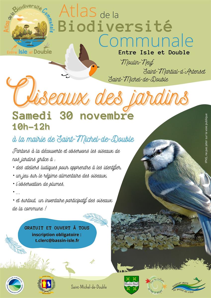 Les oiseaux des jardins