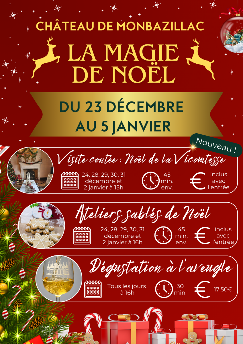 La magie de Noël au château de Monbazillac