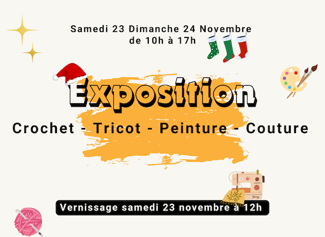 Exposition de Crochet - Peinture - Tricot - Co ...