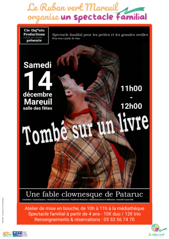 Spectacle familial: "Tombé sur un livre"