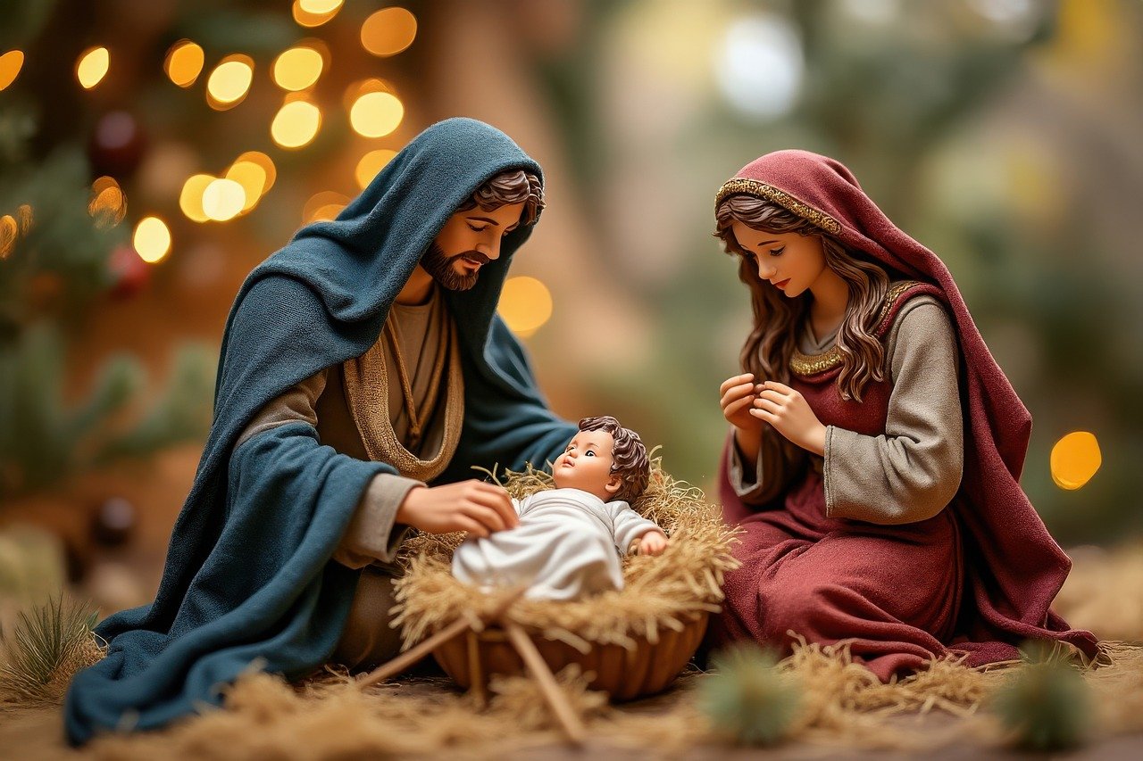 Crèche de Noël à La Roque Saint-Christophe