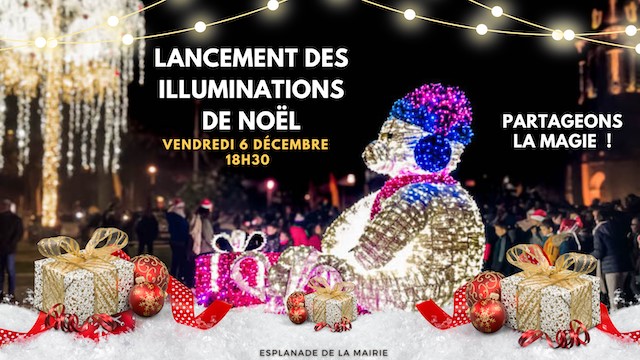 Lancement des illuminations de Noël