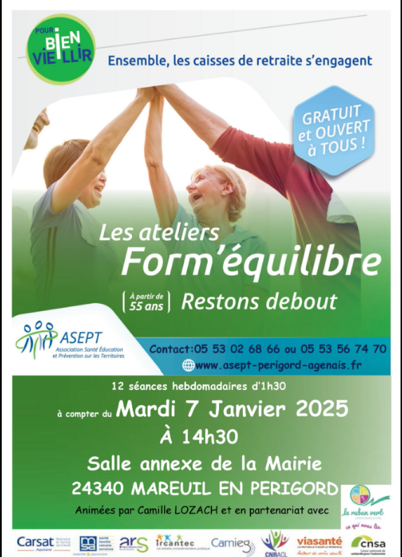 Les ateliers form'équilibre