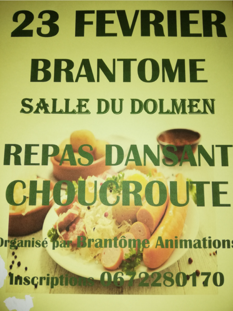 Repas dansant choucroute