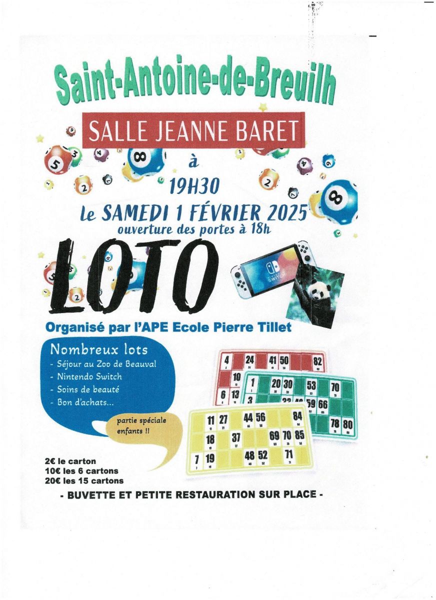 Loto ape ecole pierre tillet