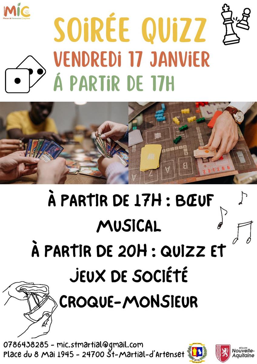 Boeuf musical et soirée quizz