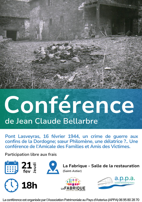 Conférence historique : « Pont Lasveyras, 16 f ...