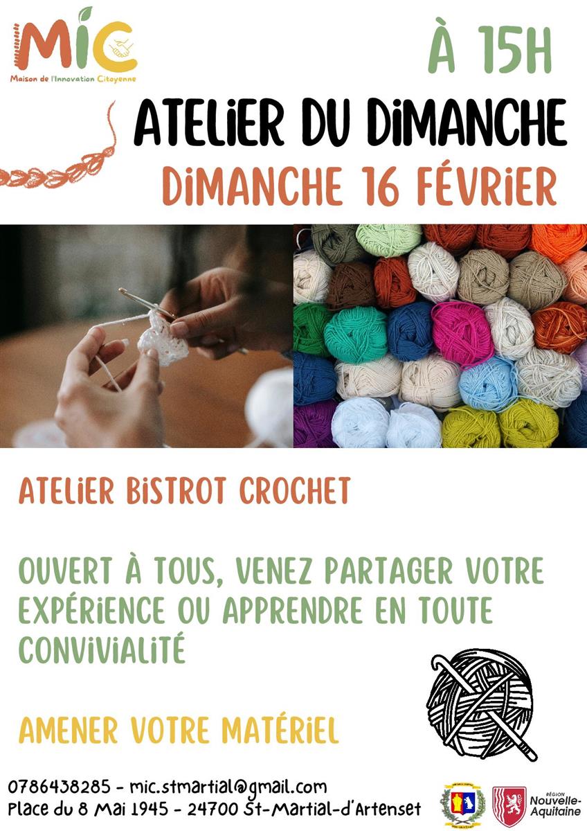 Aelier bistrot crochet