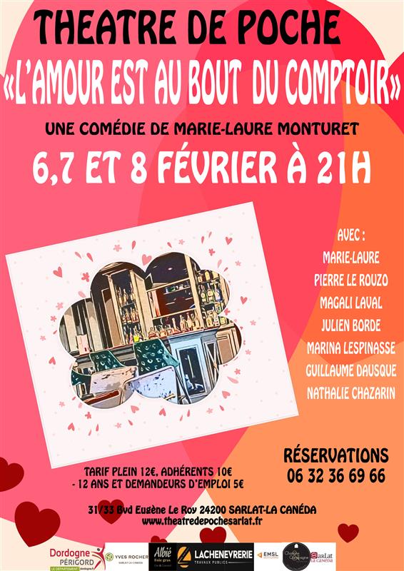 Théâtre de poche "l'amour est au bout du comptoir"