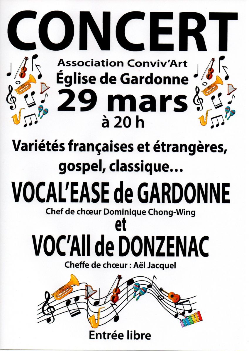 Chorales Vocal'Ease (Conviv'Art) et Voc'All (D ...