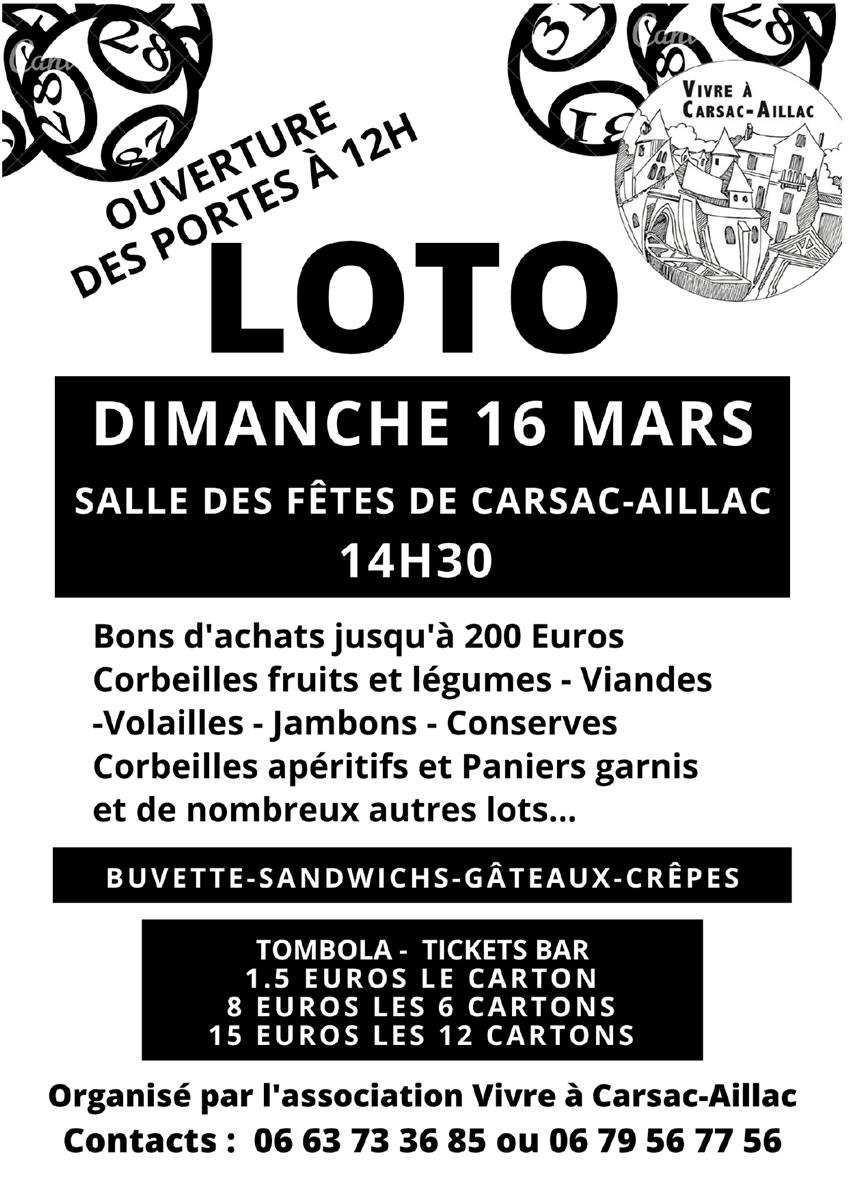 Loto à CARSAC-AILLAC