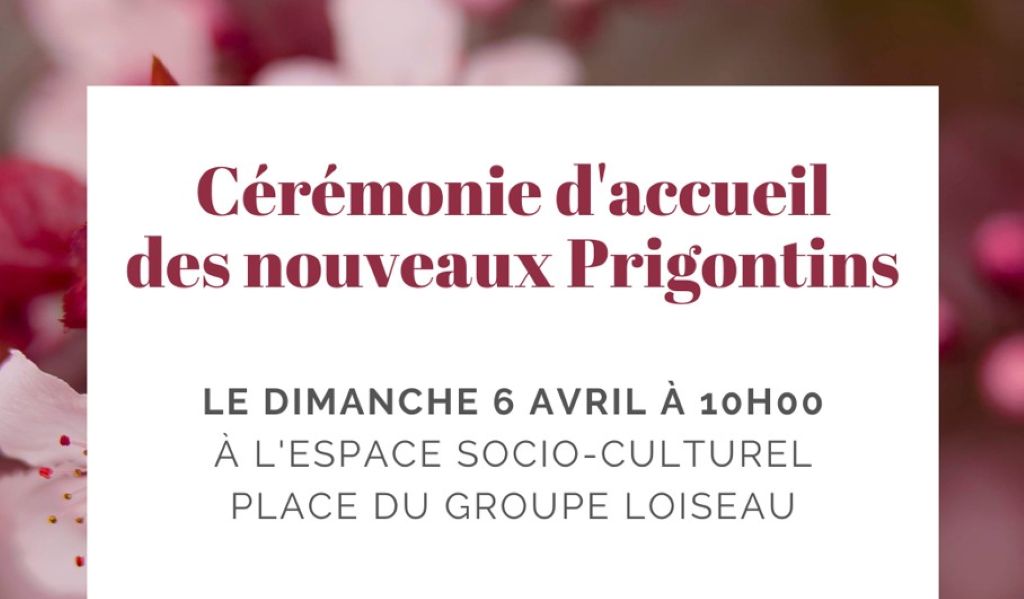 Cérémonie d'accueil des nouveaux Prigontins